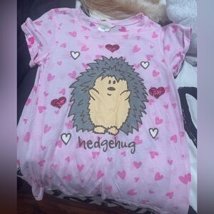 Cute Hedgehog Graphic Tee